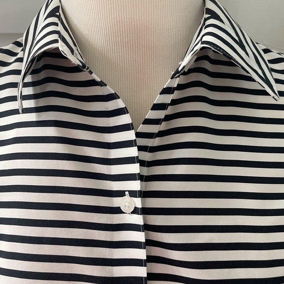 Chico’s Effortless Stripe Tank Shirt - Picture 2 of 9